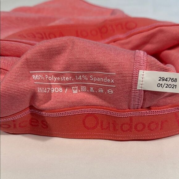 Outdoor Voices Athena Crop Top Pink Punch Size Small - Picture 3 of 4
